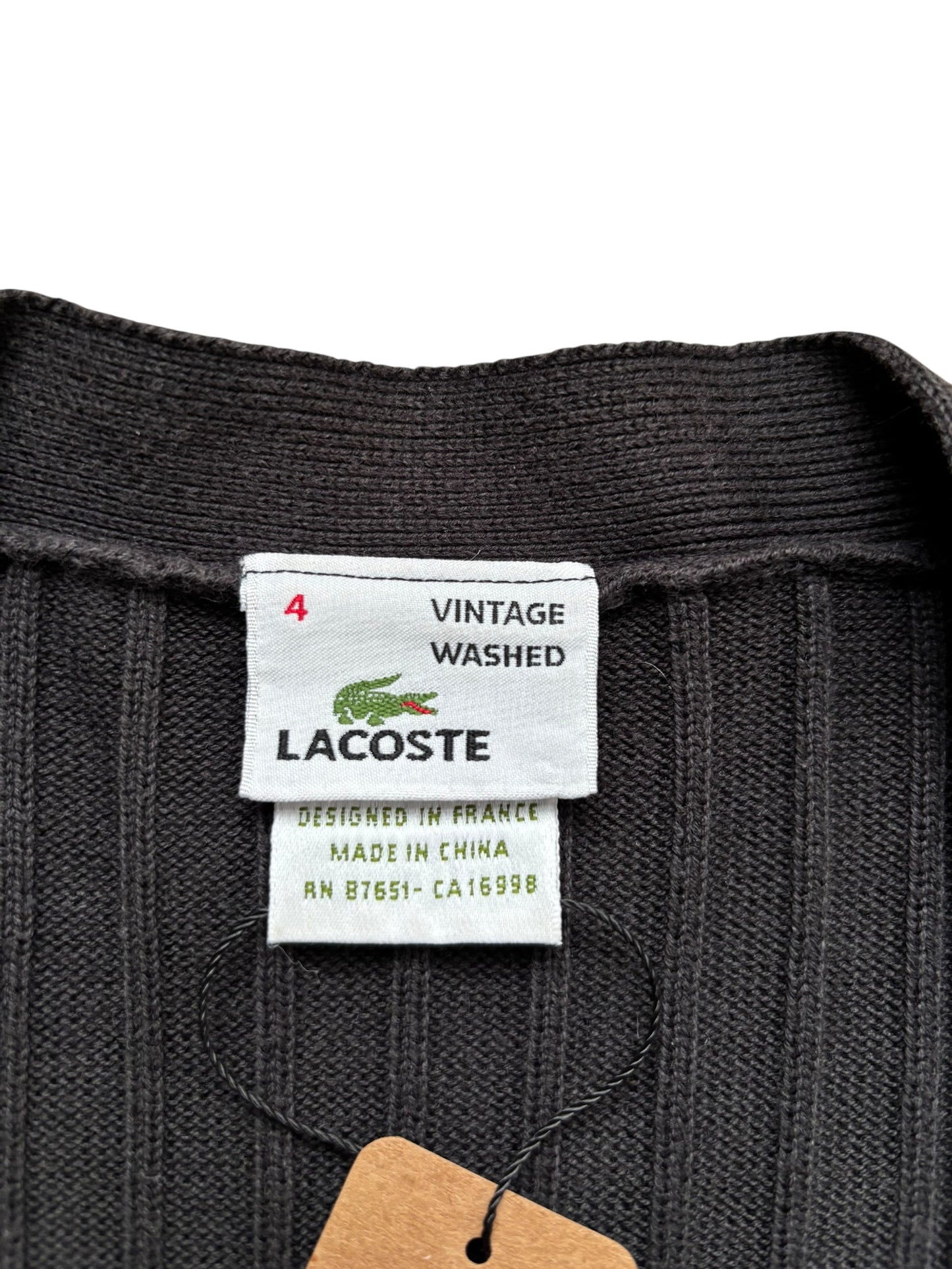 Cardigan Lacoste Vintage Noir - M