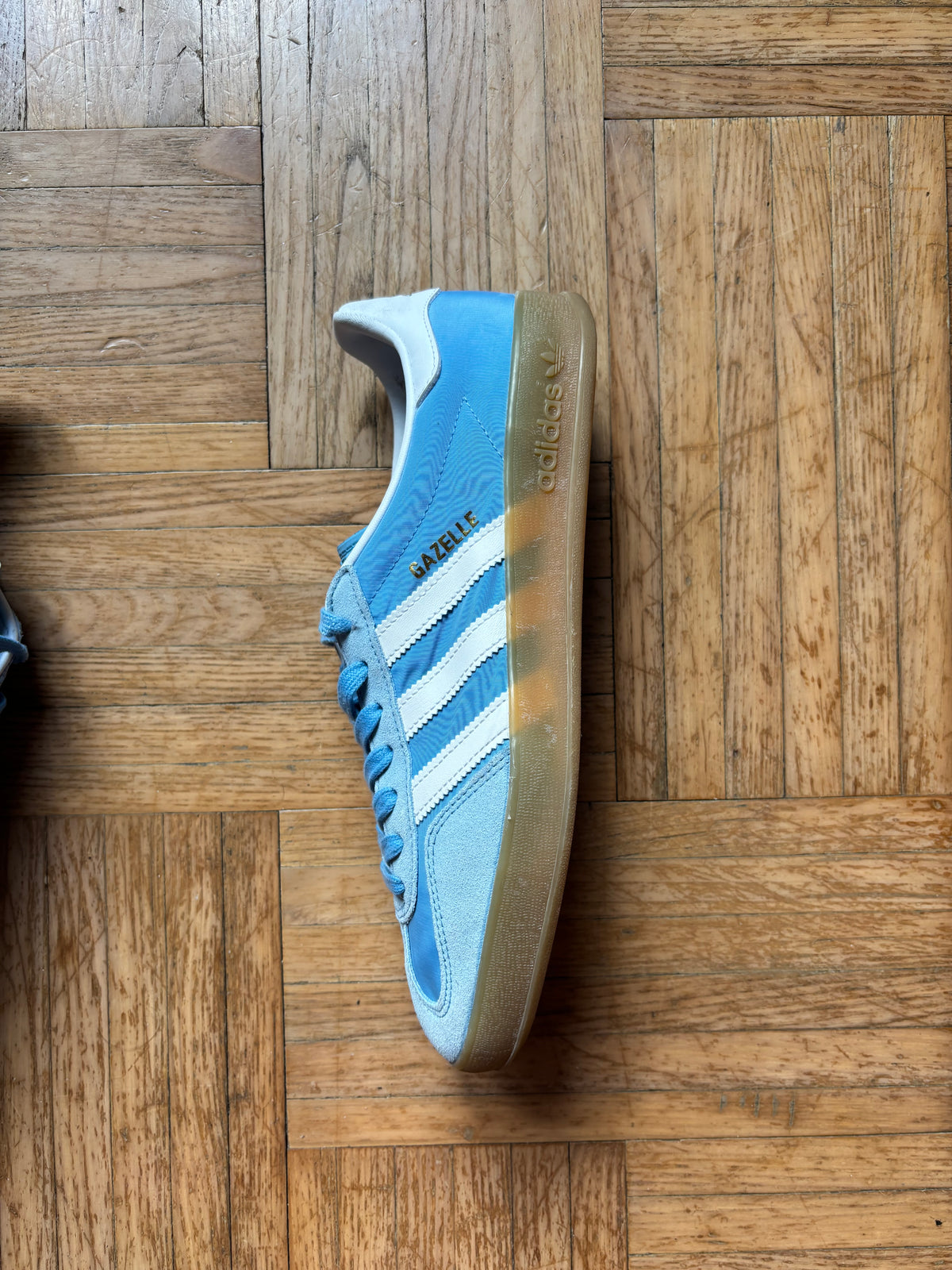 Adidas Gazelle Indoor Bleu Ciel Blanc | Baskets Rétro - 43
