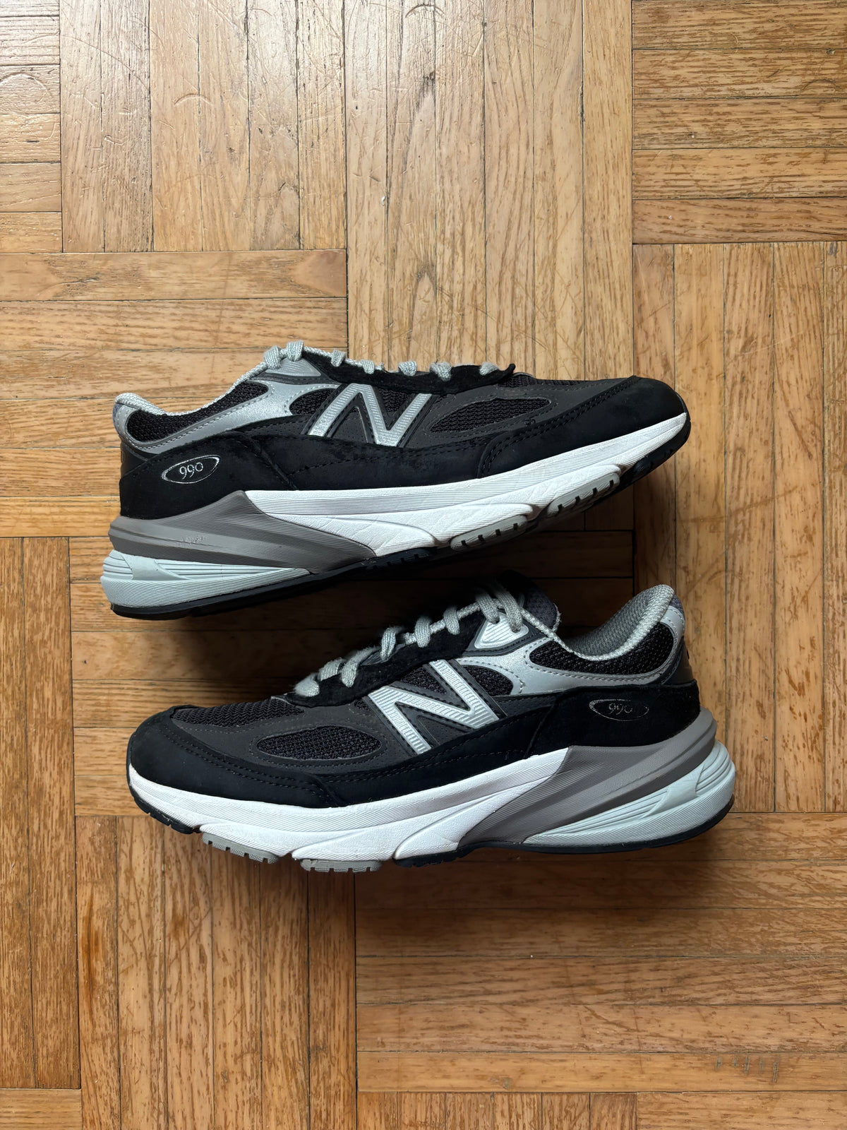 New Balance 990 Noir Gris | Baskets Rétro Vintage - 38