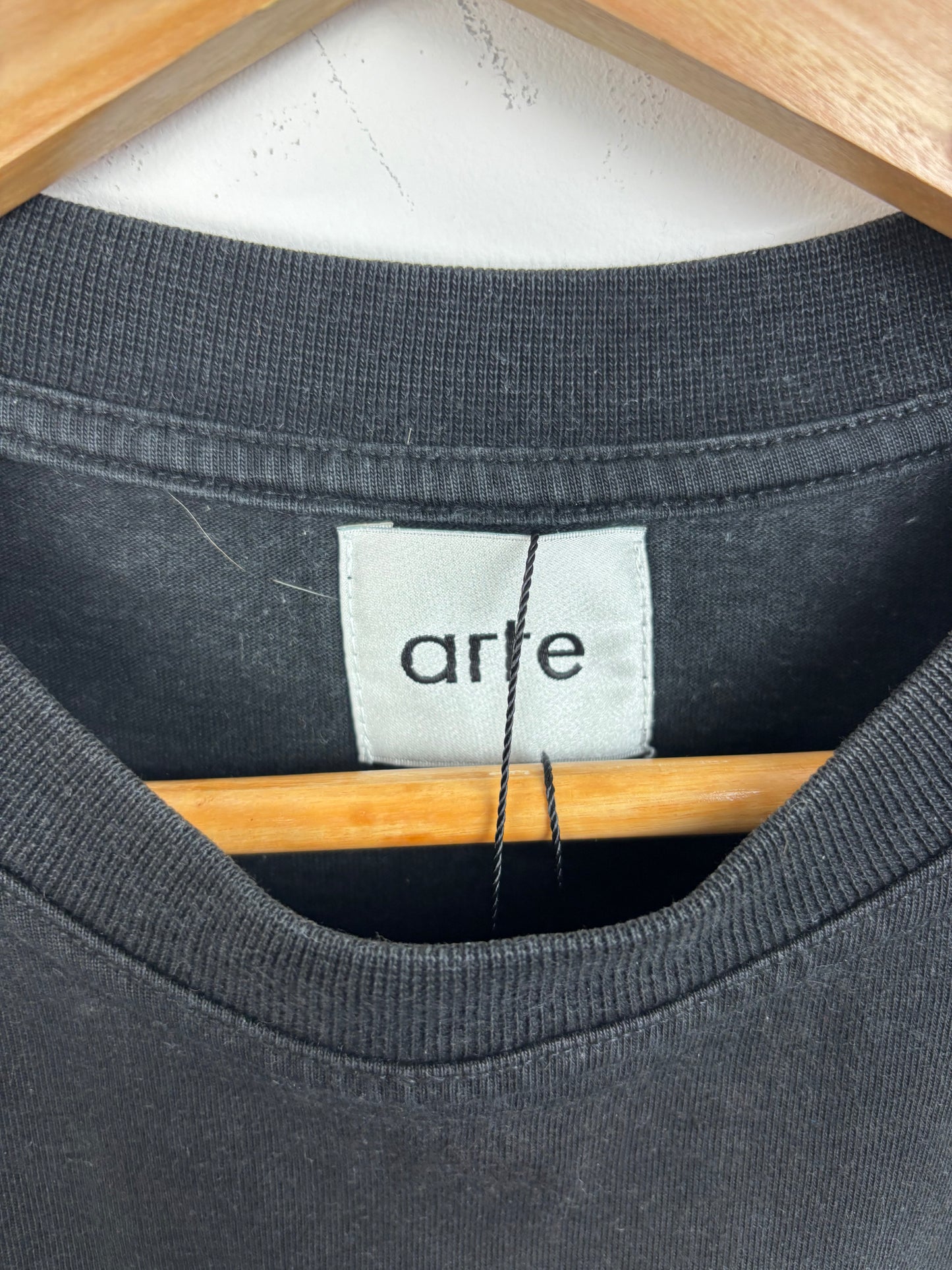 Arte Tee Shirt Noir Gros Logo Dos - M