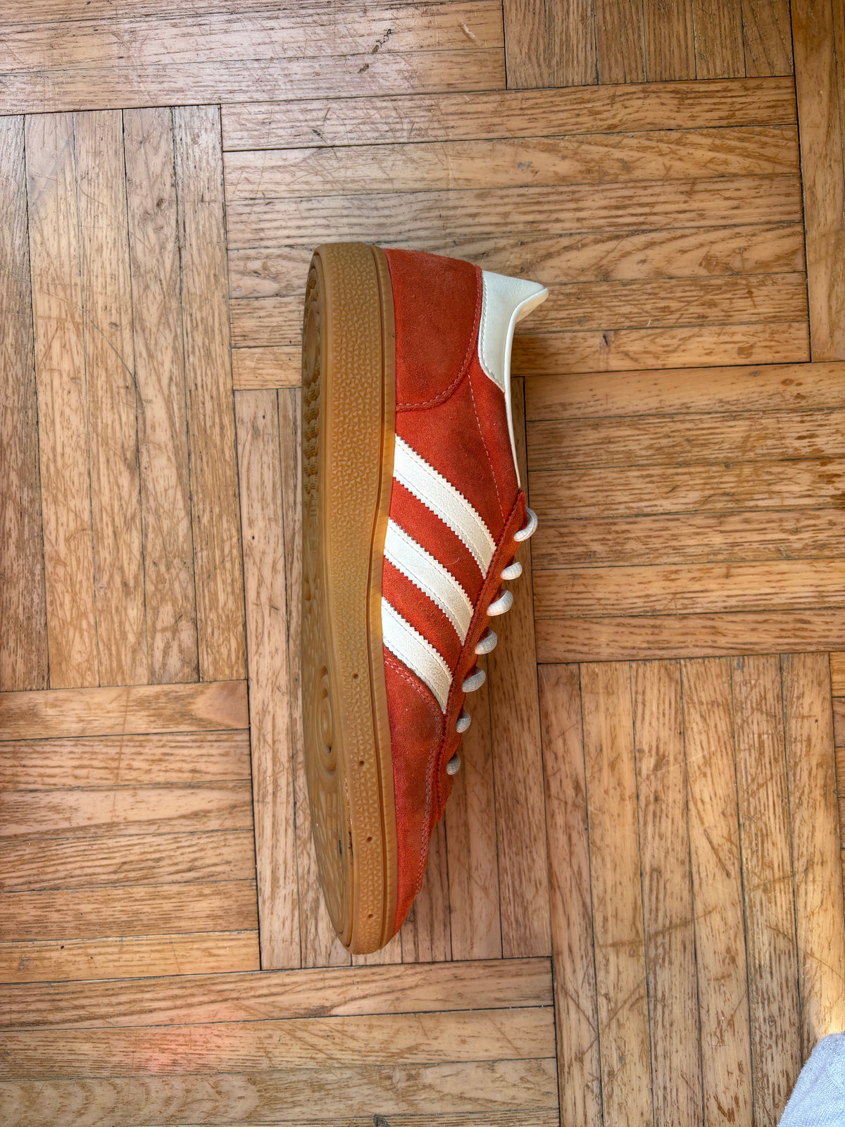 Adidas Handball Spezial Orange Blanc | Baskets Rétro - 45