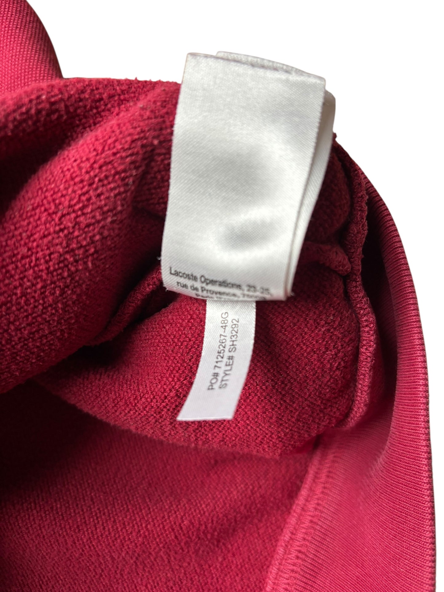 Veste full zip Lacoste Bordeaux - S