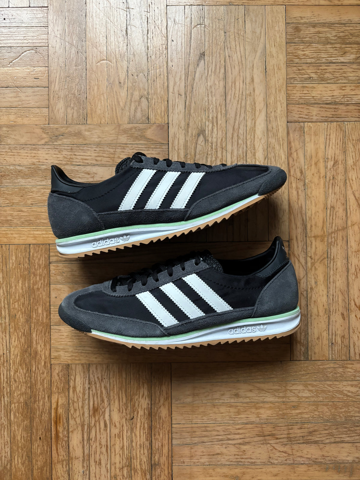 Adidas SL 72 Noir Gris Blanc | Baskets Rétro Vintage - 39