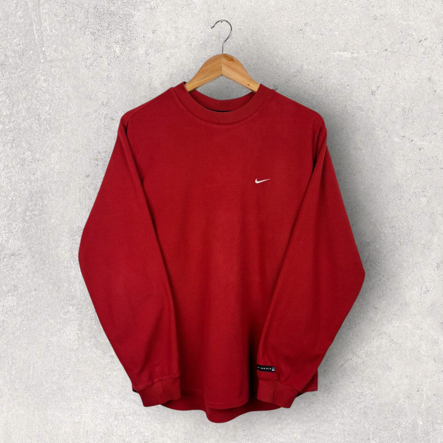 Nike Sweat Vintage Polaire Rouge - S