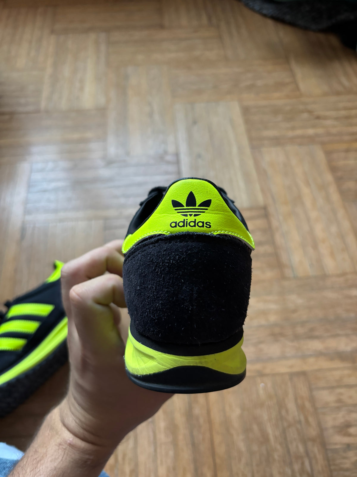 Adidas SL72 Noir Vert Fluo | Sneakers Vintage - 39