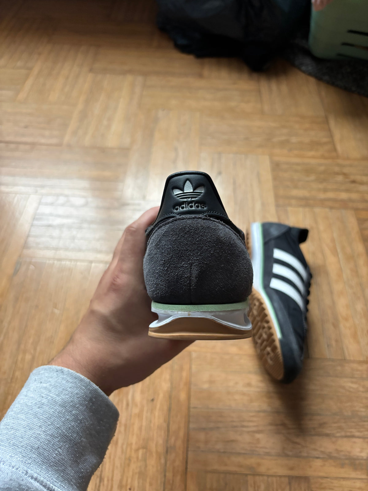 Adidas SL 72 Noir Gris Blanc | Baskets Rétro Vintage - 39