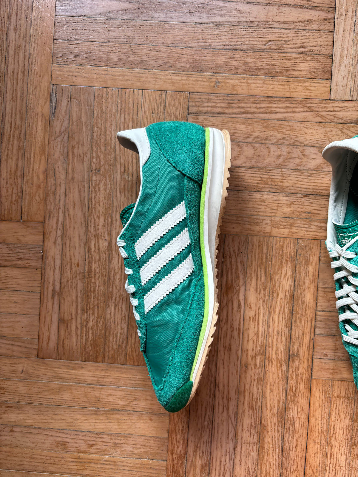 Adidas SL 72 Vert Émeraude Blanc | Baskets Rétro - 38.5