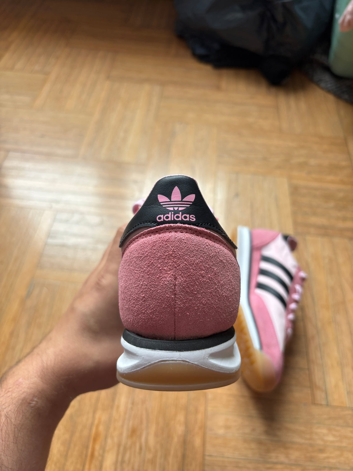 Adidas SL 72 Rose Noir | Baskets Rétro Vintage - 38.5