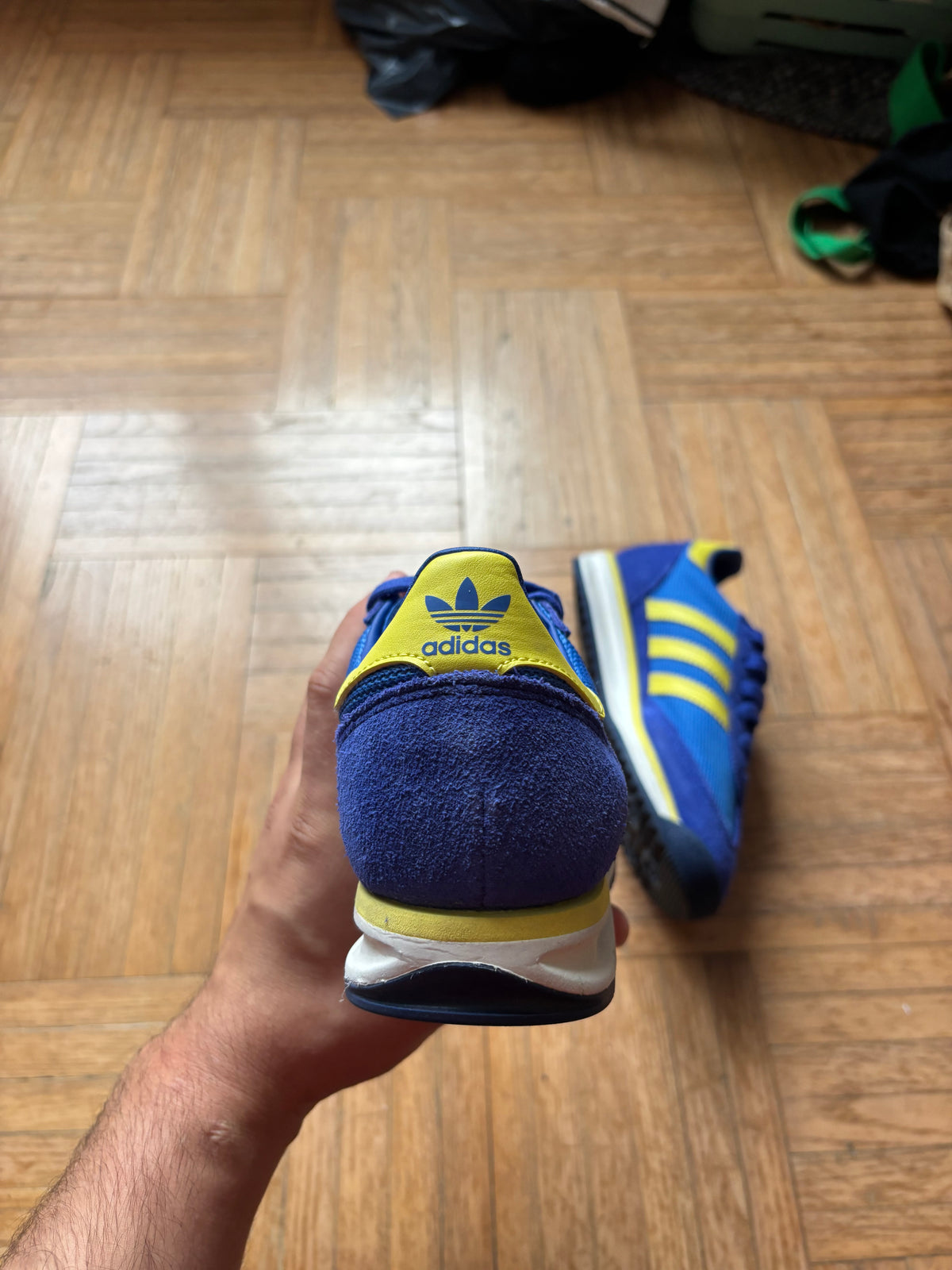 Adidas SL 72 Bleu Royal Jaune | Baskets Rétro Vintage - 36