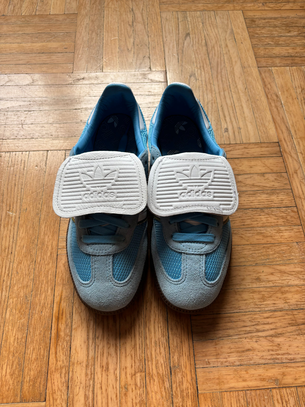 Adidas Samba Bleu Ciel Blanc | Sneakers Vintage - 38