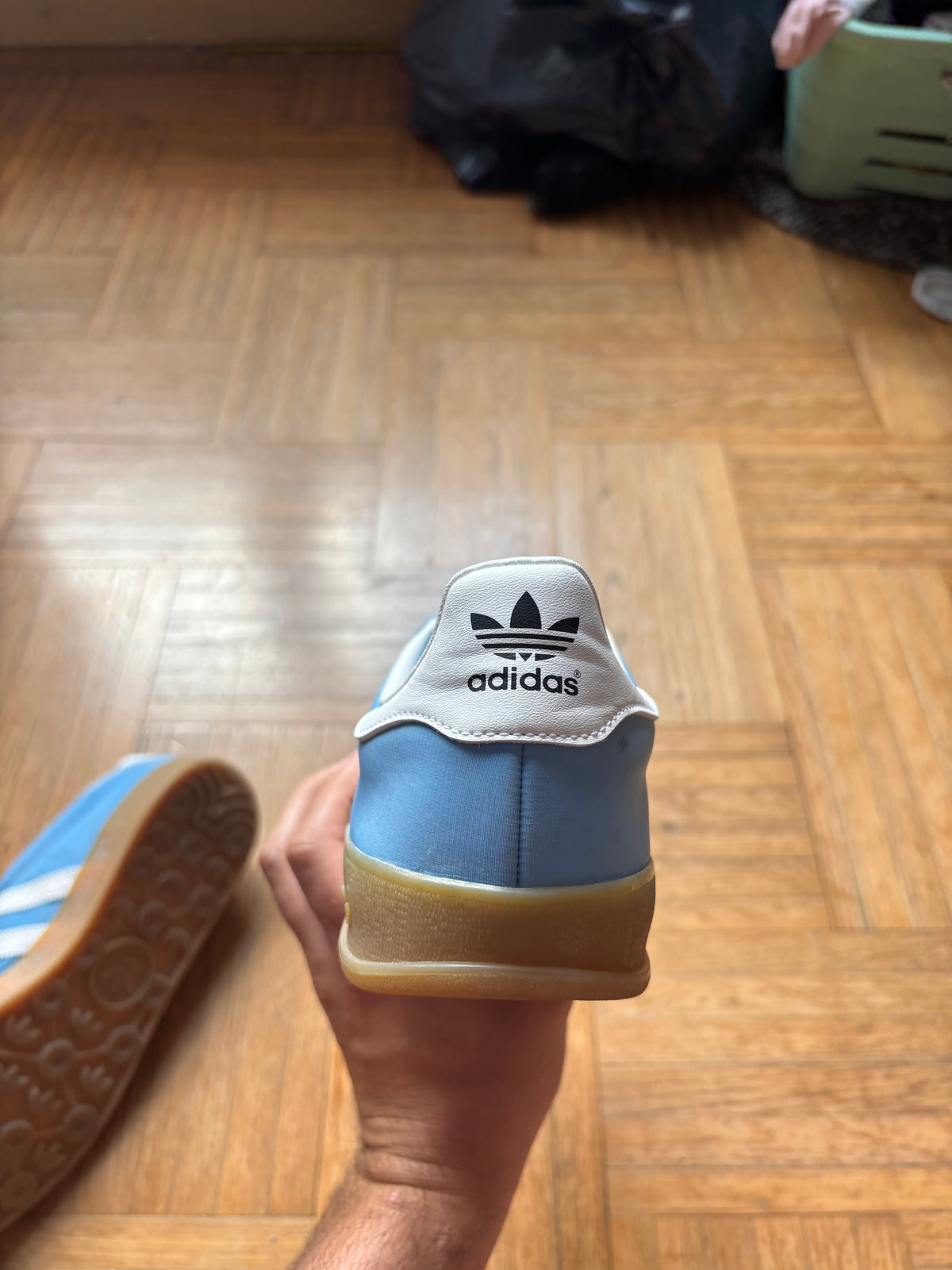 Adidas Gazelle Indoor Bleu Ciel Blanc | Baskets Rétro - 43