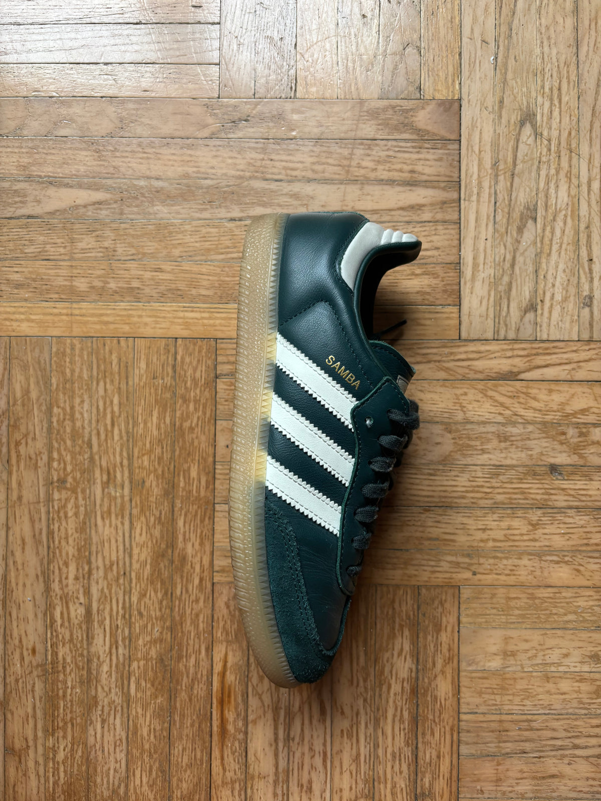 Adidas Samba OG Vert Foncé Blanc | Baskets Rétro - 36.5