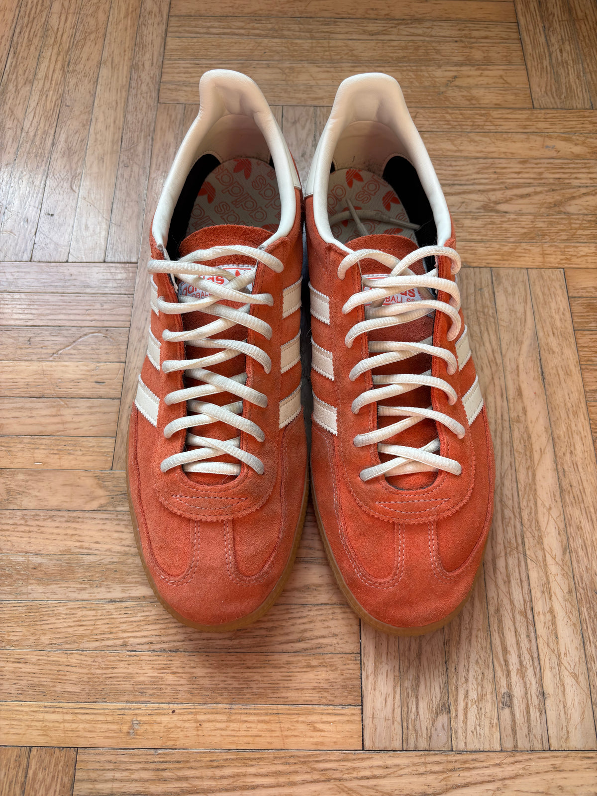 Adidas Handball Spezial Orange Blanc | Baskets Rétro - 45