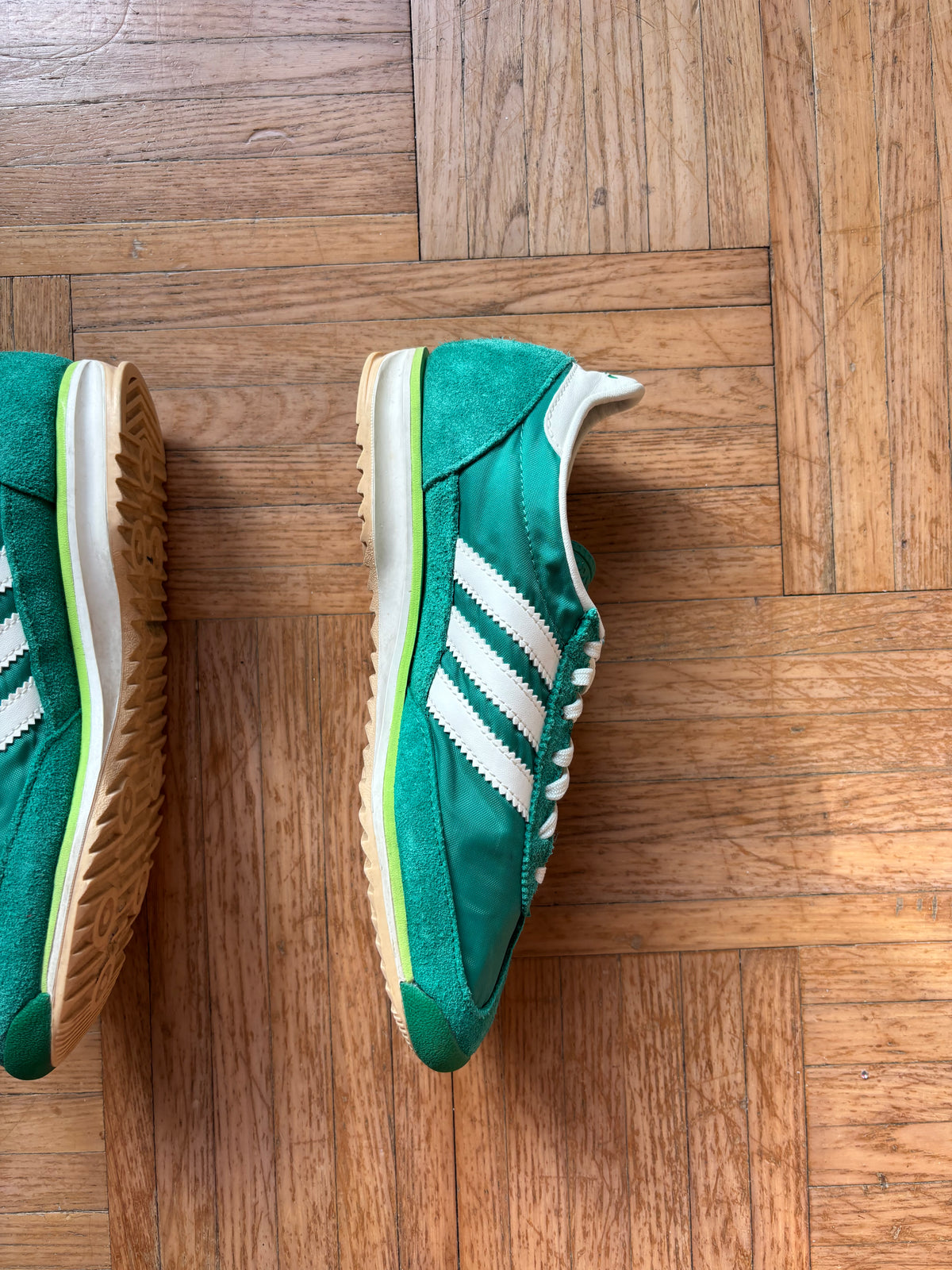 Adidas SL 72 Vert Émeraude Blanc | Baskets Rétro - 38.5