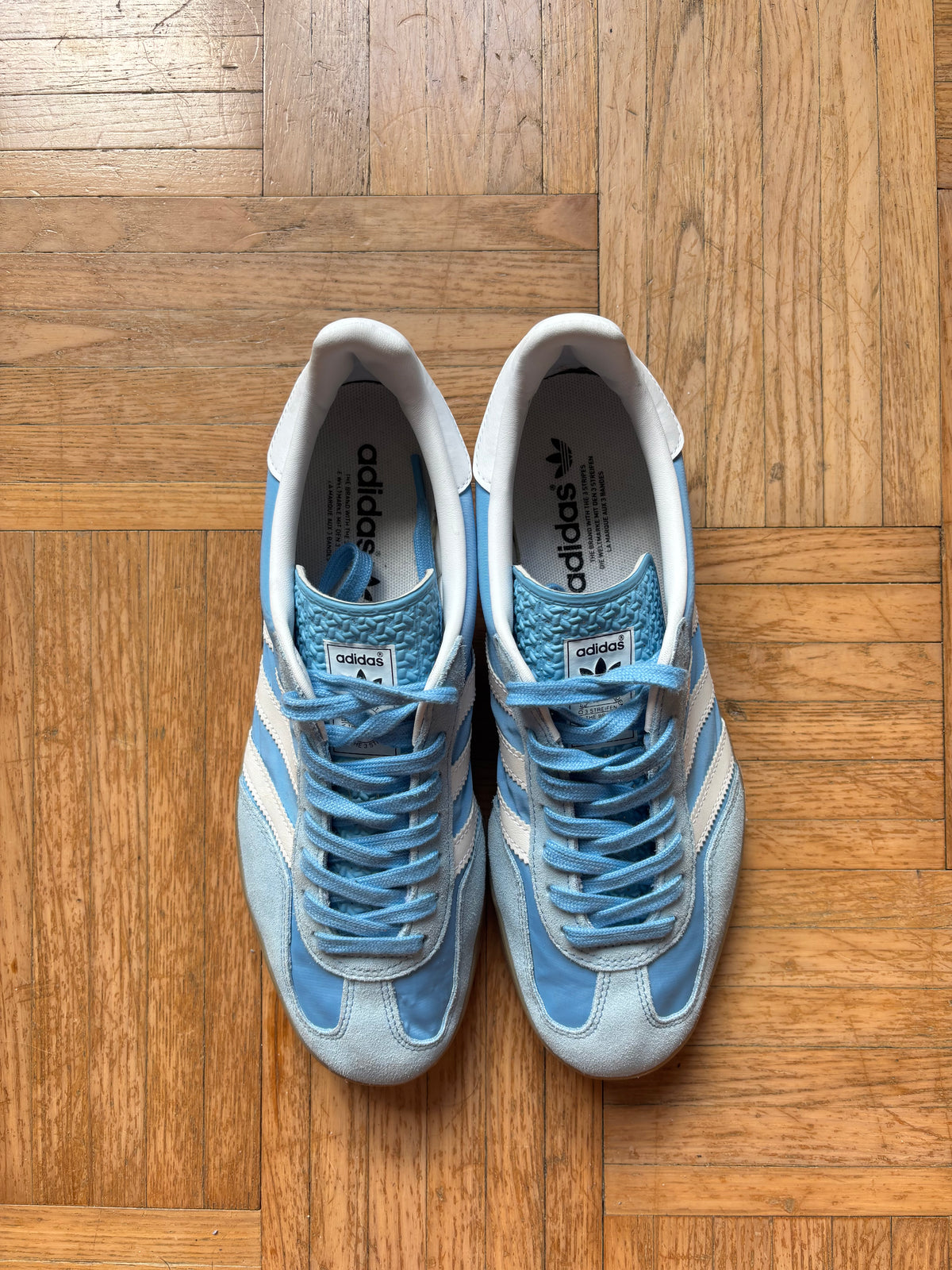 Adidas Gazelle Indoor Bleu Ciel Blanc | Baskets Rétro - 43