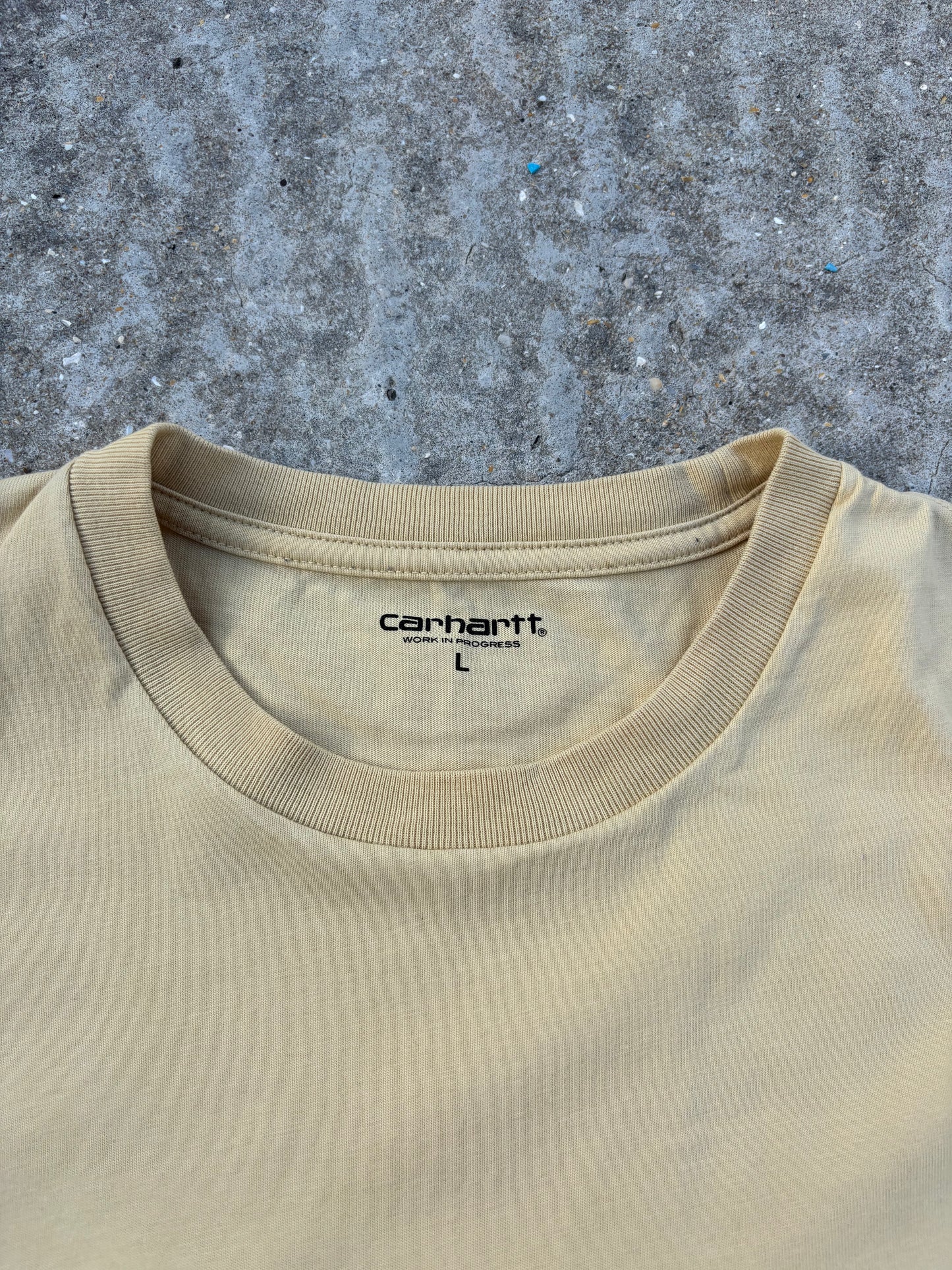 T-shirt Carhartt WIP Beige Logo Brodé - L
