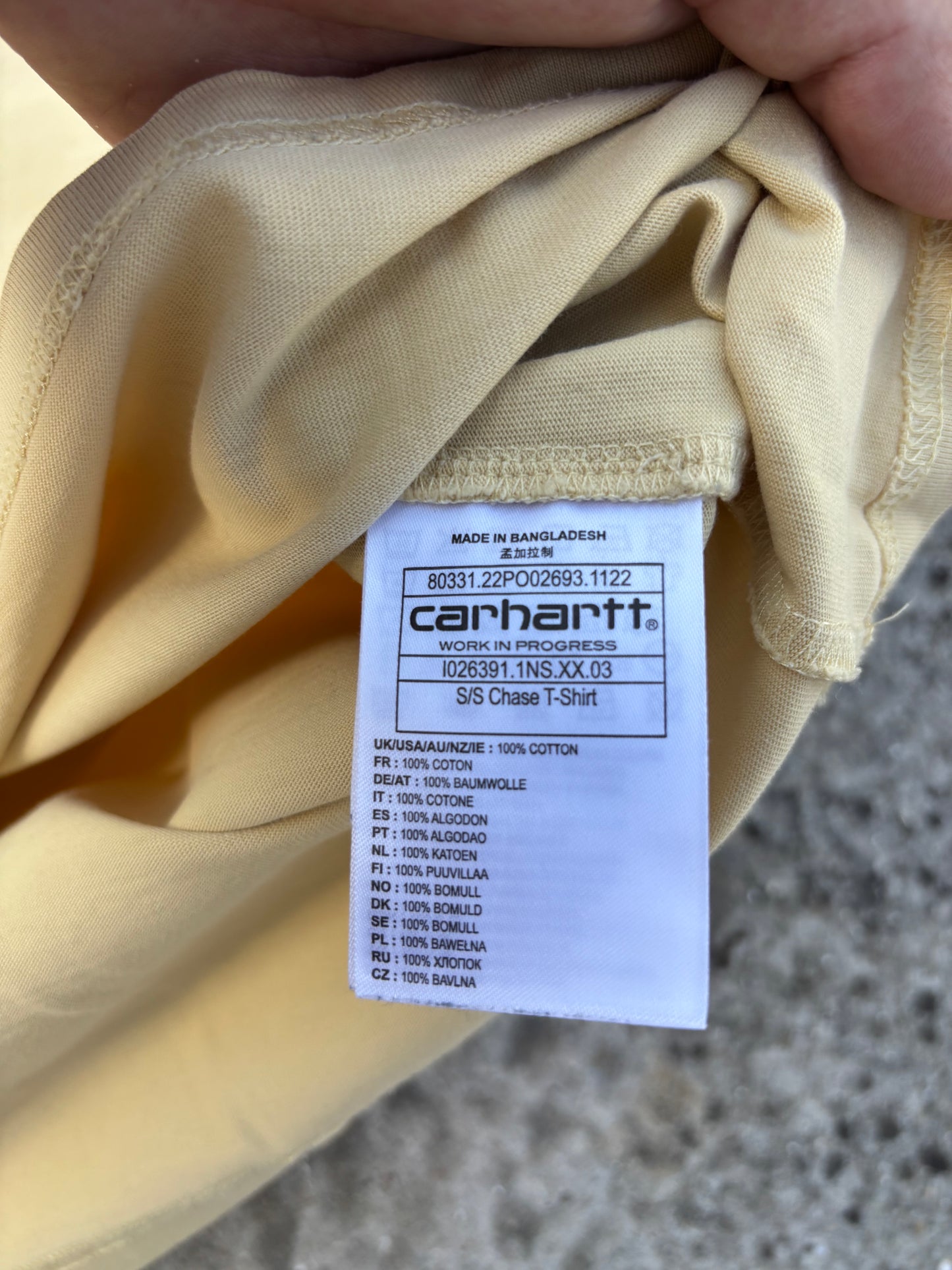 T-shirt Carhartt WIP Beige Logo Brodé - L
