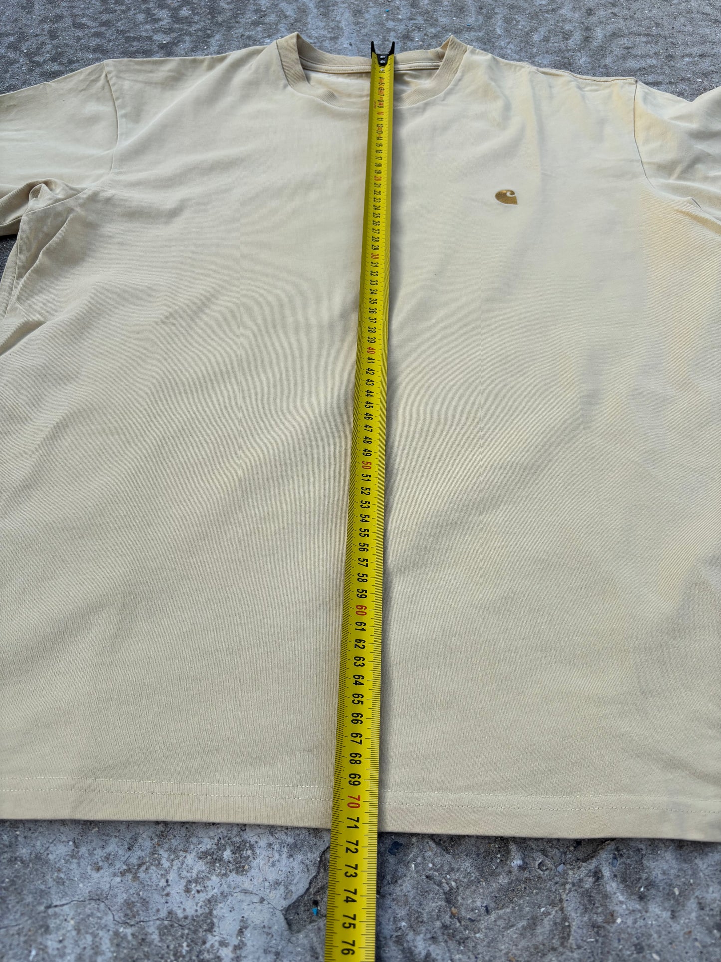 T-shirt Carhartt WIP Beige Logo Brodé - L