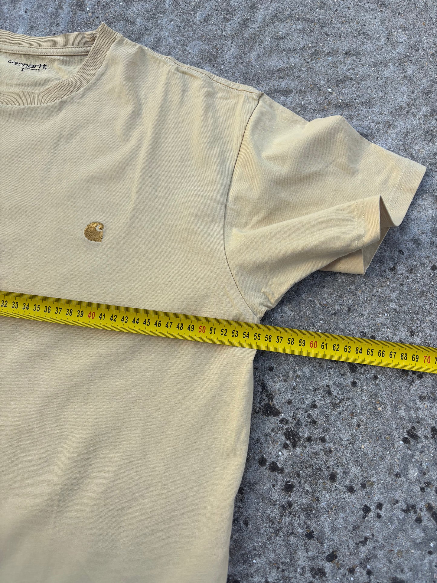 T-shirt Carhartt WIP Beige Logo Brodé - L