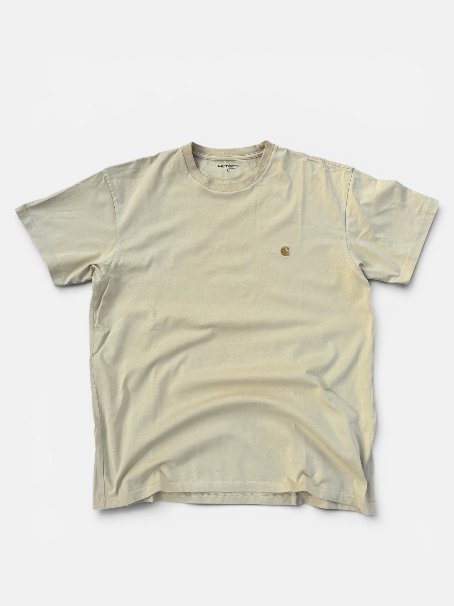 T-shirt Carhartt WIP Beige Logo Brodé - L