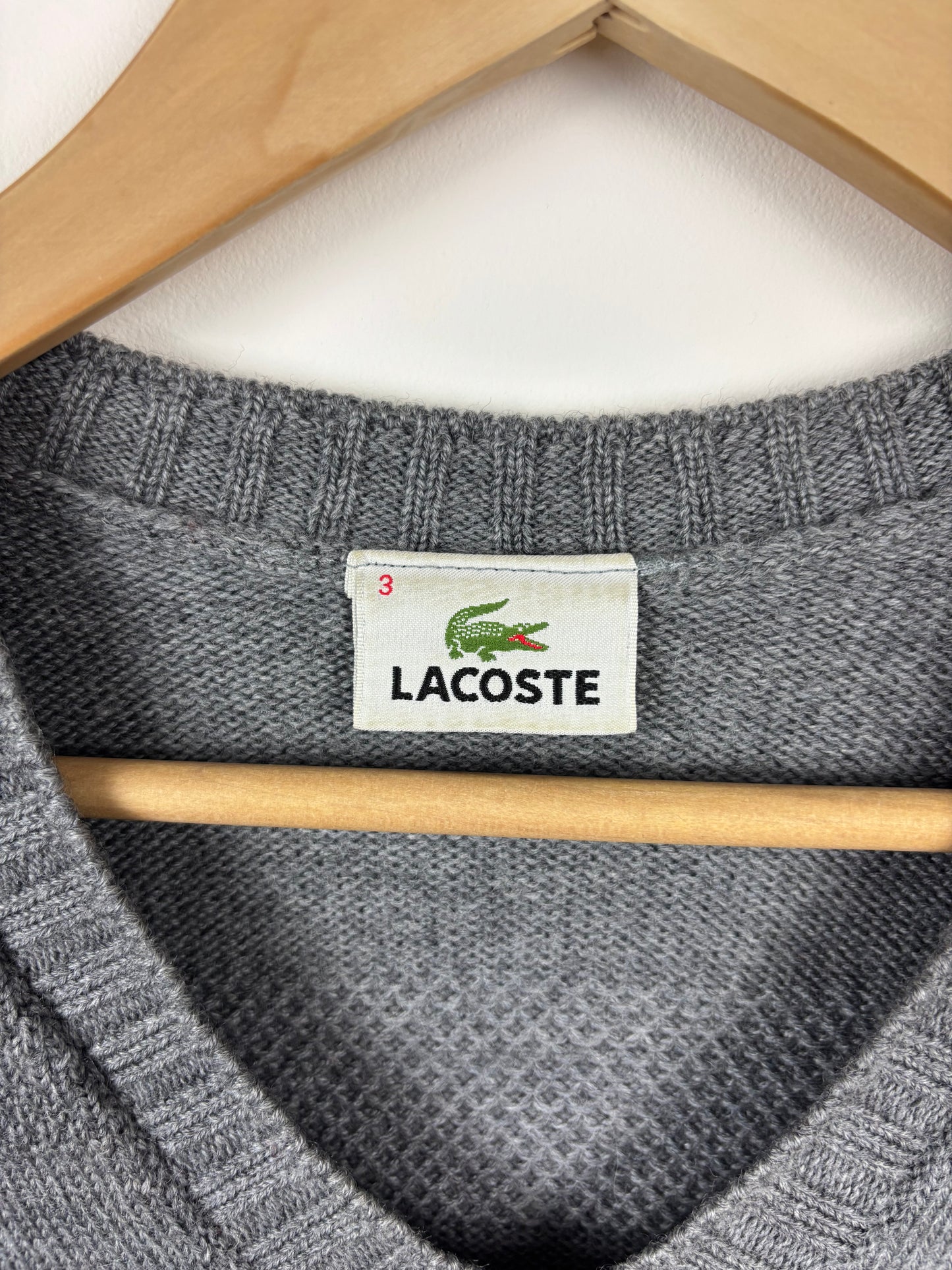 Lacoste Pull En Laine Col V - S